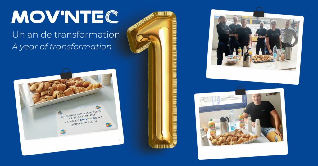 Le 1er août nous avons célébré notre premier anniversaire depuis la reprise du site Lenze de Ruitz rebaptisé MOV’NTEC, entreprise spécialisée dans le développement, l’industrialisation et la production de solutions personnalisées dans les secteurs de l'électromobilité, de l'industrie et de l'énergie !