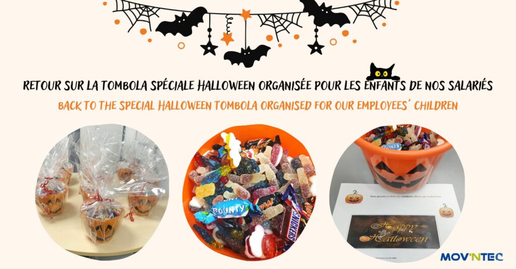 Le 31 octobre, lors de la fête d’Halloween, nous avons mis des seaux de bonbons à disposition dans les salles de pause pour nos salariés, car nous le savons, les bonbons 🍬 ce n’est pas que pour les enfants.