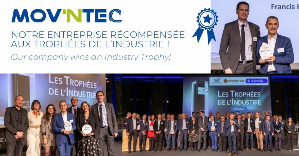 Notre entreprise récompensée aux Trophées de l’Industrie !