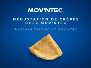 There's nothing like a crêpe to tantalise the taste buds of our employees! On Thursday 8 February, to celebrate Candlemas, the Jess Select food truck set up near the Communication Area in our company, much to the delight of our teams. (CDI, CDD, sandwich courses, Alliance Emploi, APIC and temporary workers: all concerned). From 9.30am to 5pm, during their break, each employee was able to enjoy a crêpe with a wide choice of fillings. There was something for everyone: sugar, salted butter caramel, dark chocolate, coconut, not forgetting Nutella and jam! The event was obviously a huge success. It has to be said that eating a crêpe is a sure-fire way to enjoy a meal. At Mov'ntec, we make it a point of honour to cultivate a positive and healthy atmosphere within our company.